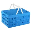 Sunware Square vouwkrat met handgreep en koeltas 32 liter blauw