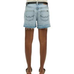 Superdry Cut Off short dames azure pale blue