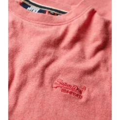 Superdry Essential Logo shirt heren punch pink marl