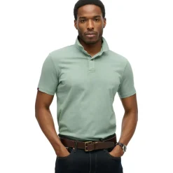 Superdry Essential polo heren slate grey