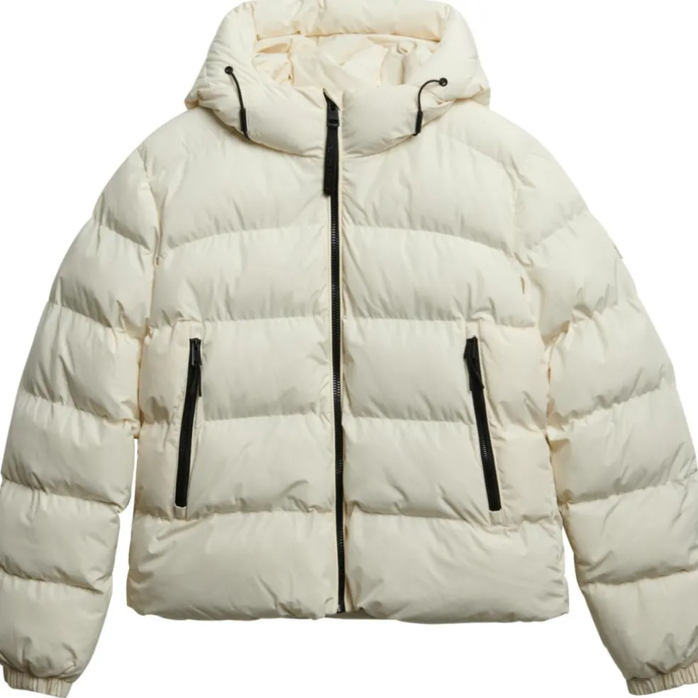 Superdry Puffer winterjas dames off white
