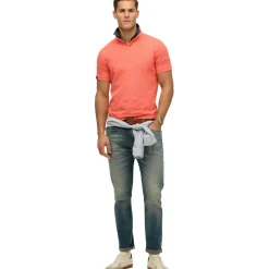 Superdry Vintage Destroy polo heren hot coral