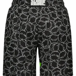 SuperRebel Bay all over print zwembroek junior multi black white