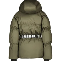 SuperRebel PUFF winterjas junior army green