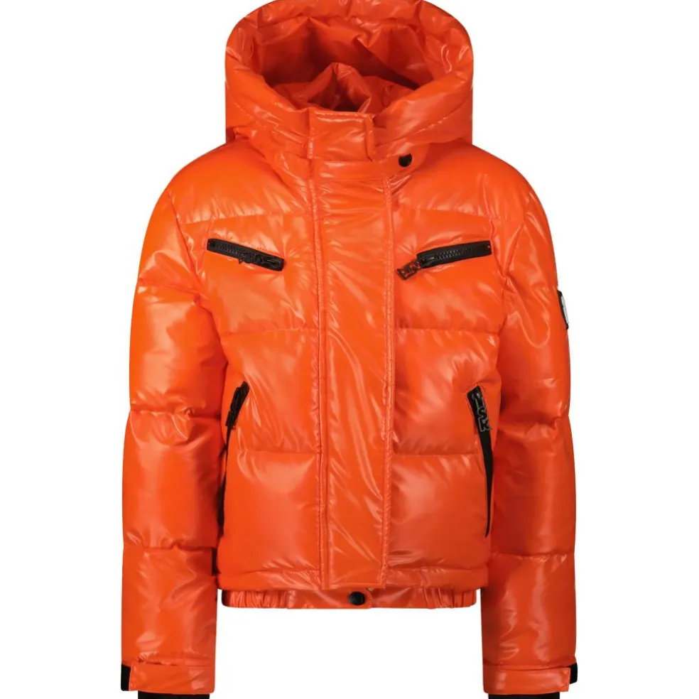 SuperRebel SPICY winterjas junior metallic mandarin