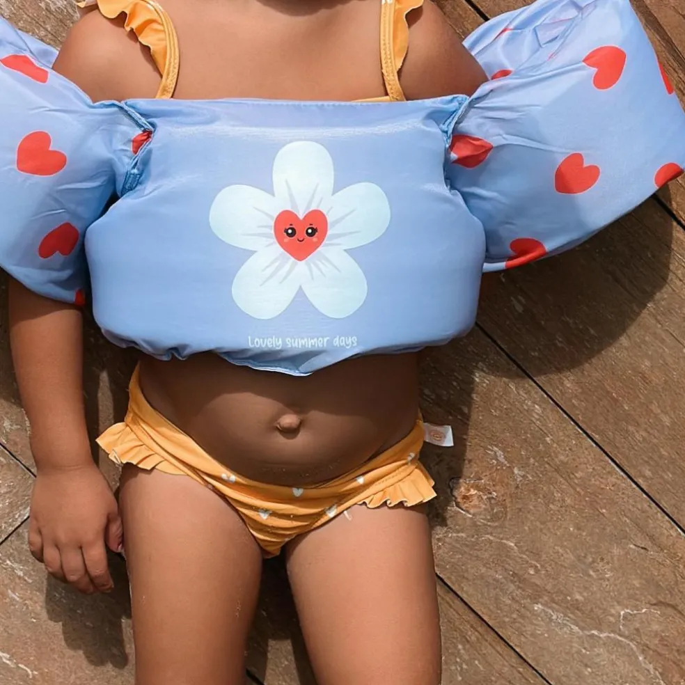 Swim Essentials Puddle Jumper zwemvest 2 tot 6 jaar - 15 tot 30 kg lila hartjes