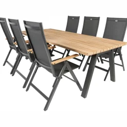 TASTE by 4 Seasons Ambassador 240 x 100 cm Aruba 6 tuinset teak