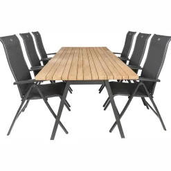 TASTE by 4 Seasons  Ambassador 240 x 100 cm Alice 6 tuinset anthracite