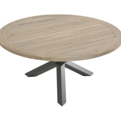 TASTE by 4 Seasons  Louvre tuintafel ø 160 antraciet teak