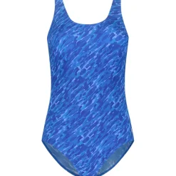Ten Cate Swim Soft Cup badpak dames paint stripes blue