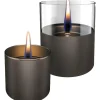 Tenderflame Lilly 8 & Lilly 10 Duo Giftset tafelvuur gun metal