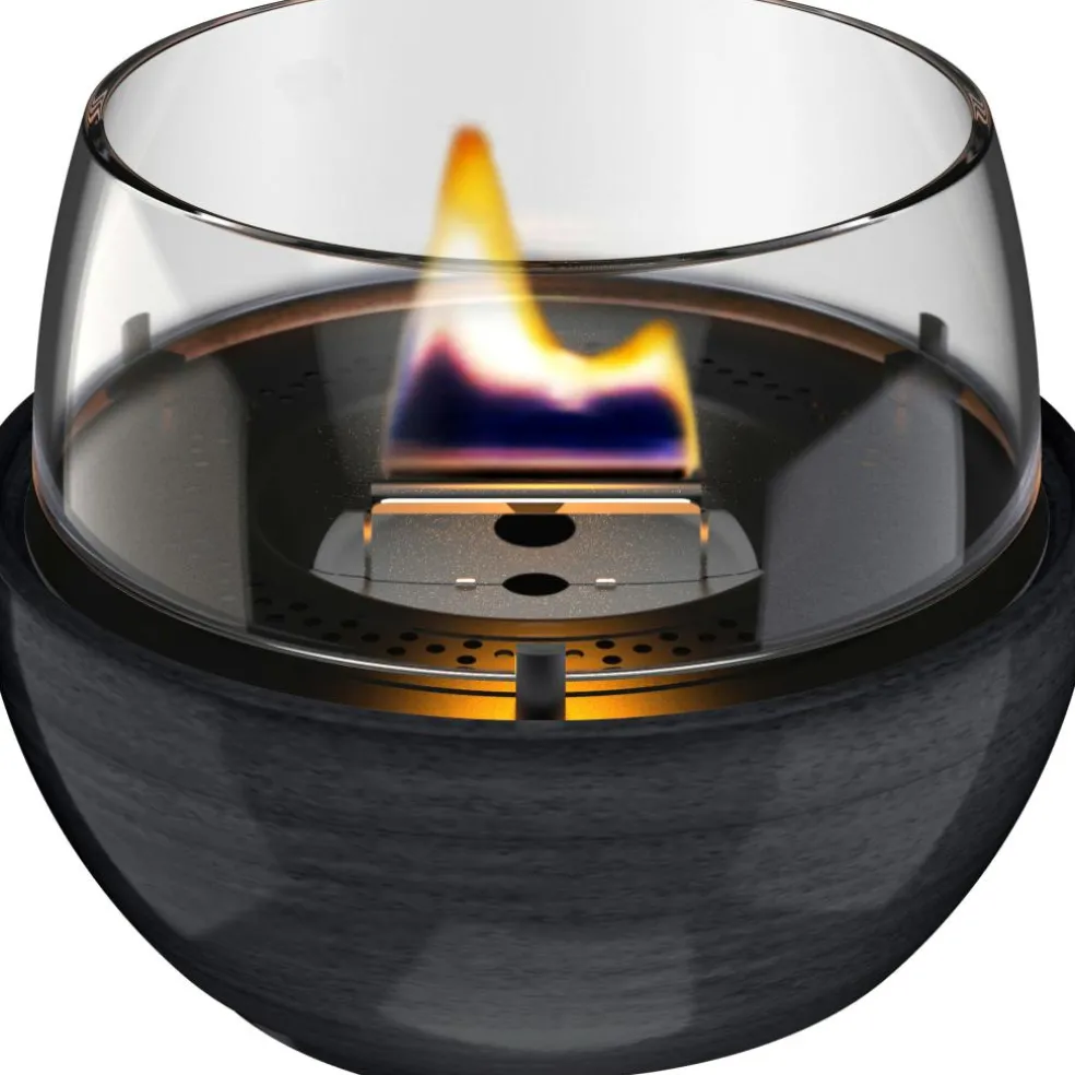 Tenderflame Tulip 14 tafelvuur reactive porcelain black