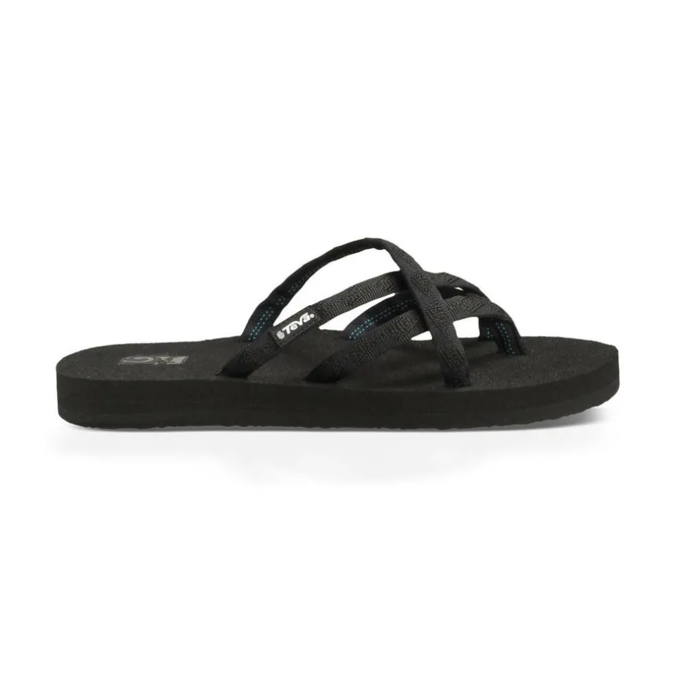 Teva Olowahu slippers dames mix black on black