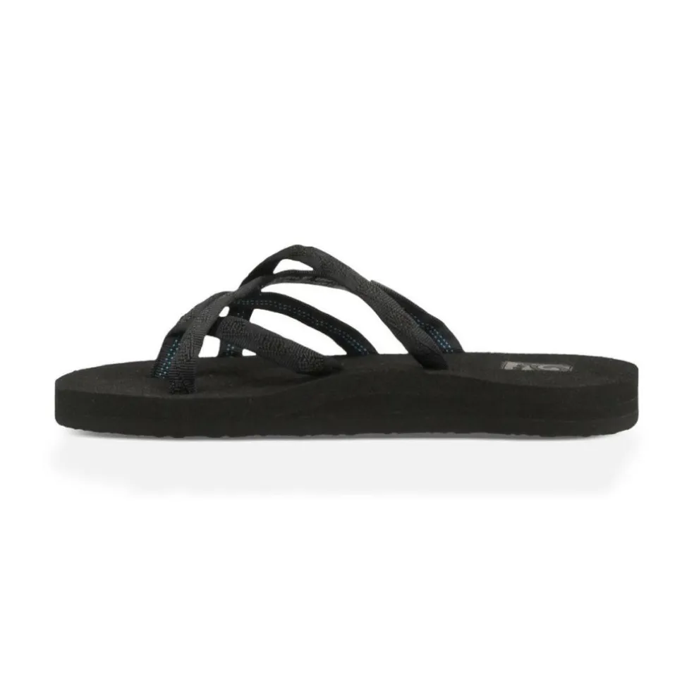 Teva Olowahu slippers dames mix black on black