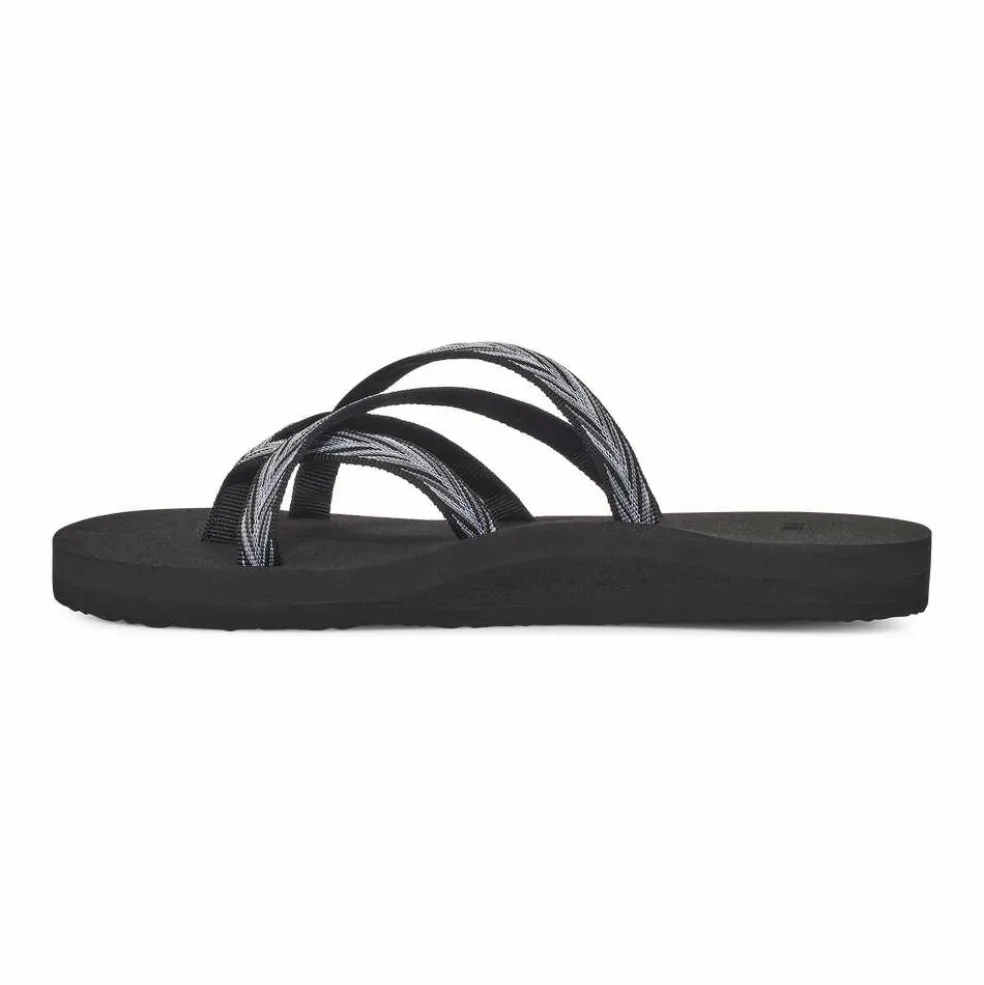 Teva Olowahu slippers dames palms zwart wit