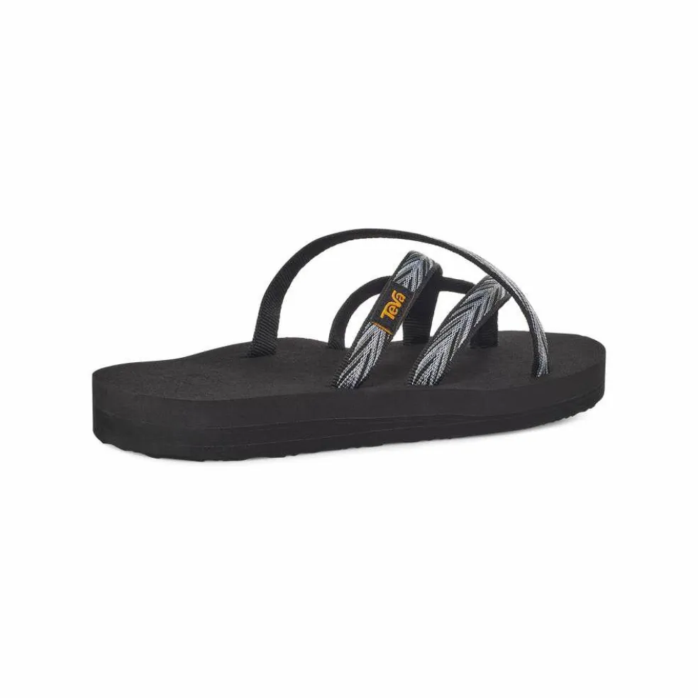 Teva Olowahu slippers dames palms zwart wit