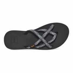 Teva Olowahu slippers dames palms zwart wit