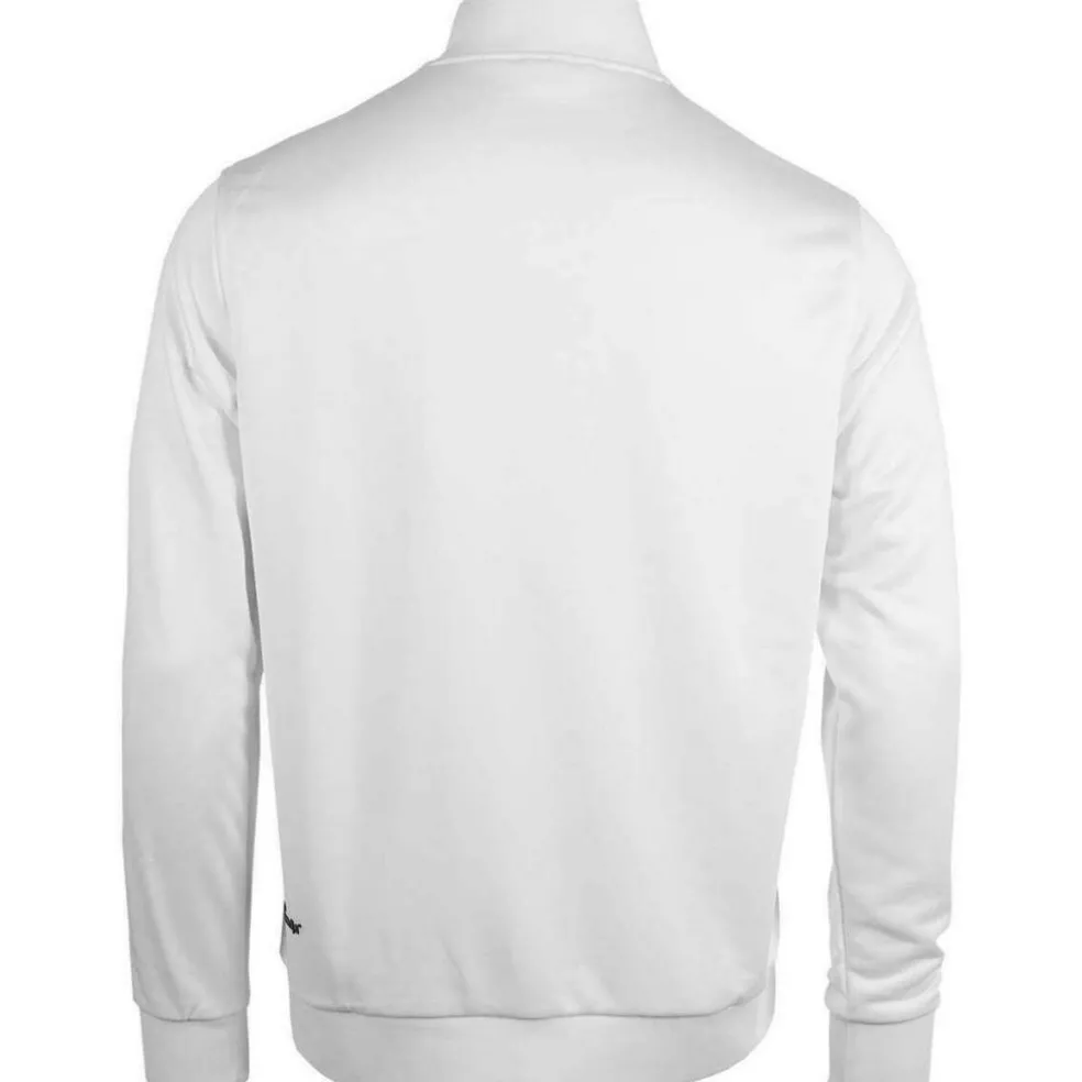The Indian Maharadja Poly Terry Half Zip hockeytrui junior white