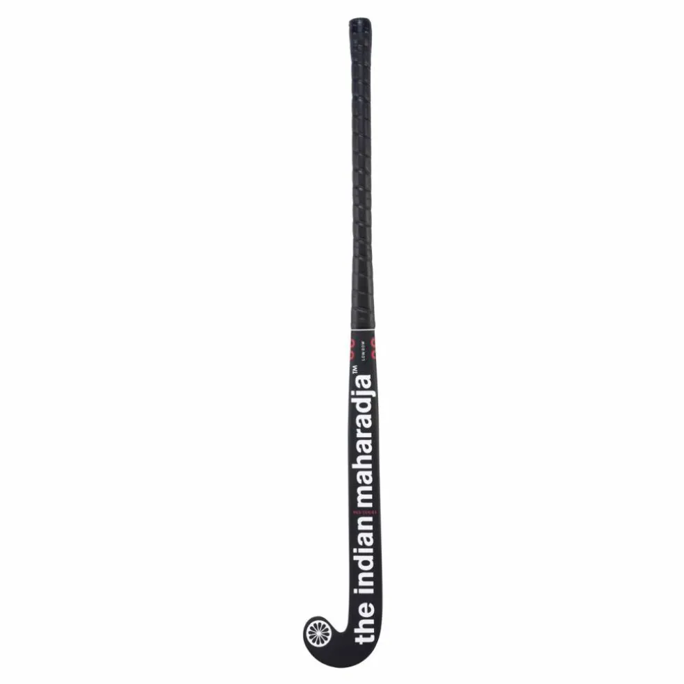 The Indian Maharadja Red 30 Low Bow hockeystick black white red 36,5 inch