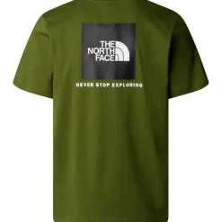 The North Face  Box NSE shirt heren woodland green TNF black