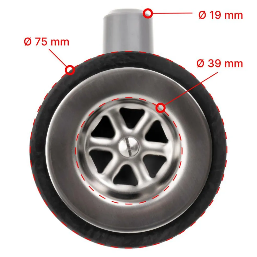 Thetford Afvoerplug haaks 19 mm