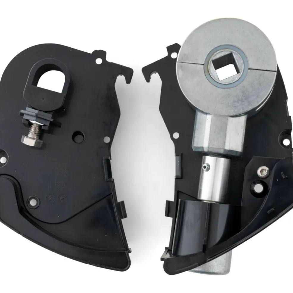 Thule 6300 eindplaten met draaimechanisme links en rechts anthracite