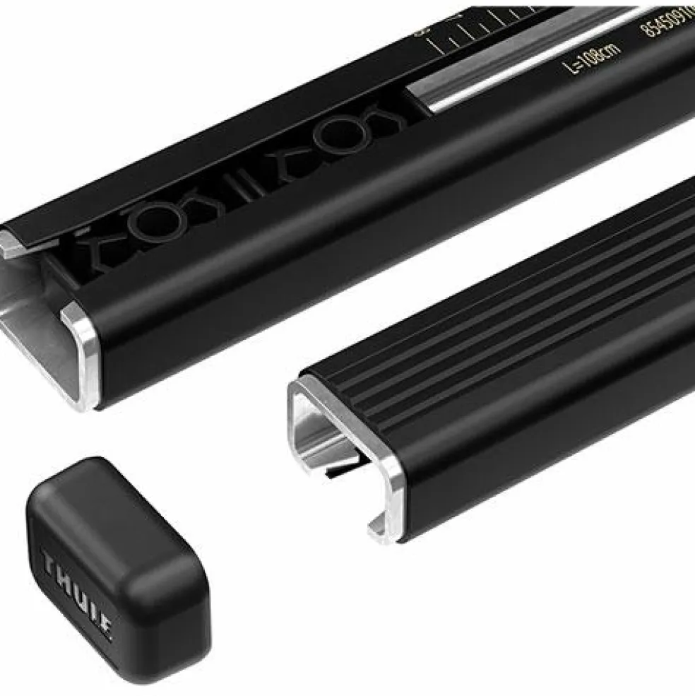 Thule SquareBar Evo 127 dakdragerstang black per 2 stuks