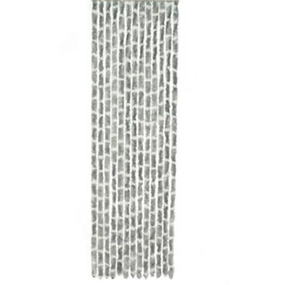Travellife Chenille Streep vliegengordijn 185 x 56 cm grey white