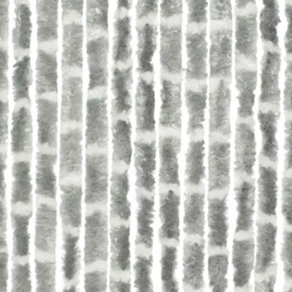 Travellife Chenille Streep vliegengordijn 185 x 56 cm grey white