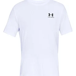 Under Armour Left Chest Logo shirt heren white black