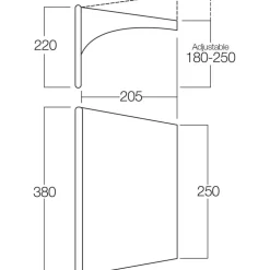 Vango Airbeam Sky Canopy caravanluifel 250 cm