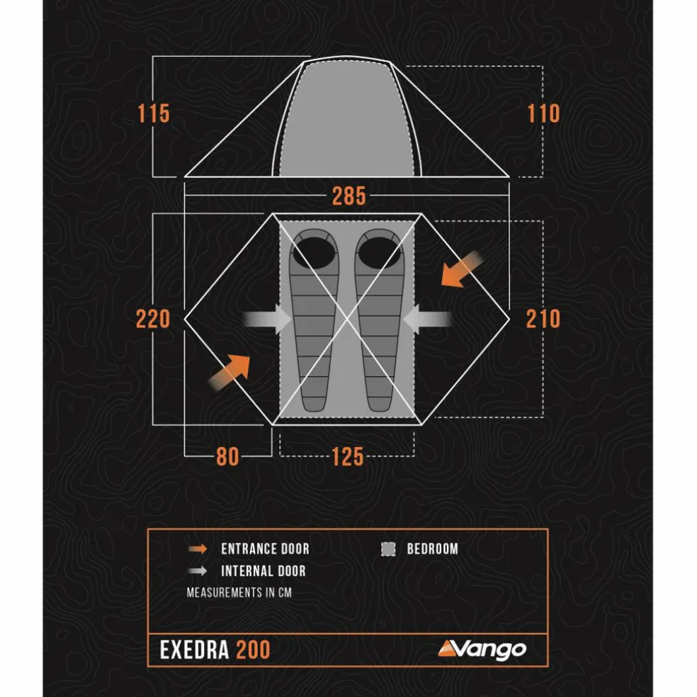Vango Exedra 200 lichtgewicht koepeltent green