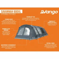 Vango Savannah 600XL Package tunneltent blue
