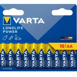 Varta Longlife Power Alkaline AA batterij 10-pack blauw