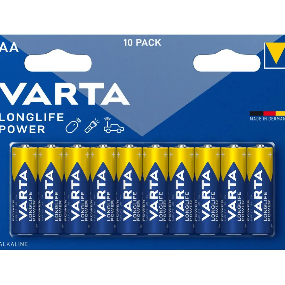 Varta Longlife Power Alkaline AA batterij 10-pack