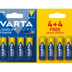 Varta Longlife Power Alkaline AA batterij 8-pack
