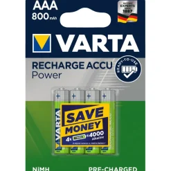 Varta Recharge Accu Power NiMH AAA oplaadbare batterij 4-pack