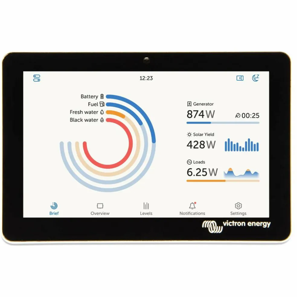 Victron Energy Cerbo GX Touch 50 Flush beeldscherm black