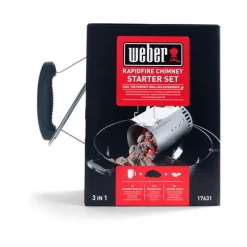 Weber Rapidfire Set met brikettenstarter, briketten en aanmaakblokjes