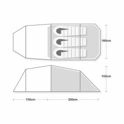 Wild Country  Blizzard Elite 3 lichtgewicht tunneltent blue
