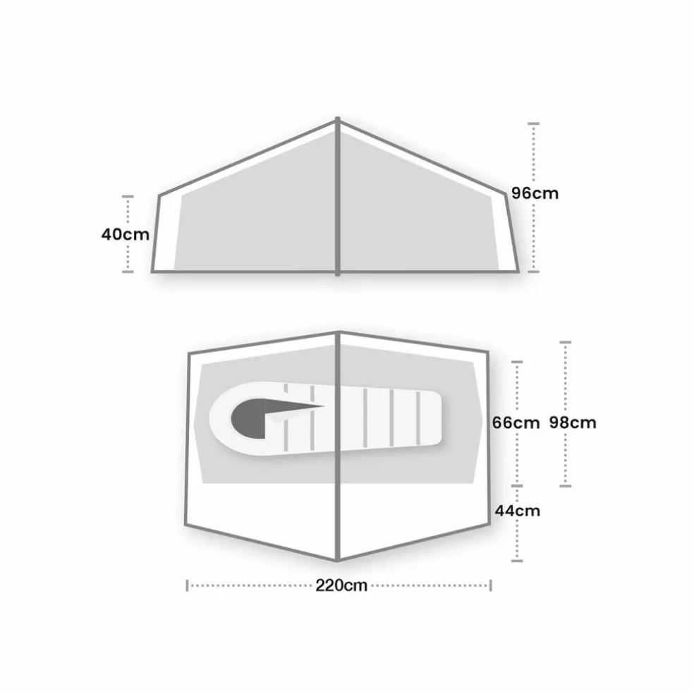 Wild Country Halny Elite 1 lichtgewicht tunneltent blue