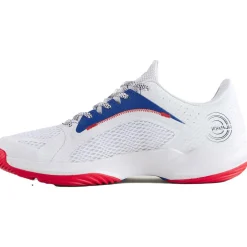 Wilson Hurakn 2.0 padelschoenen dames white deja vu blue wilson red