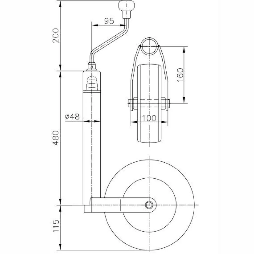 Winterhoff Premium neuswiel met kogeldrukmeter