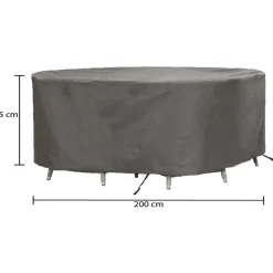 Winza Outdoor Covers  Premium tuinset hoes ø 200 x 85 cm grey