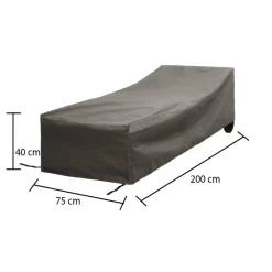 Winza Outdoor Covers  Premium loungebed hoes 200 x 75 x 40 grijs