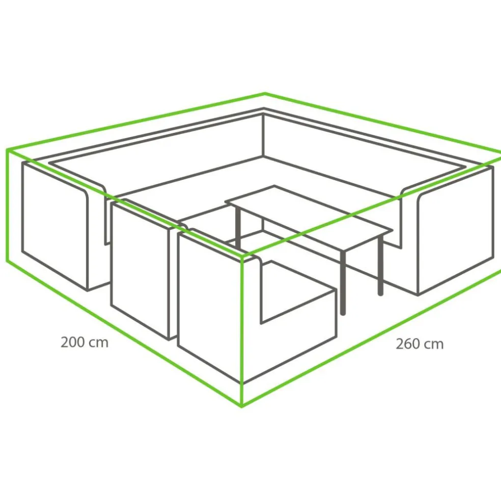 Winza Outdoor Covers Premium loungeset hoes 260 x 200 x 80