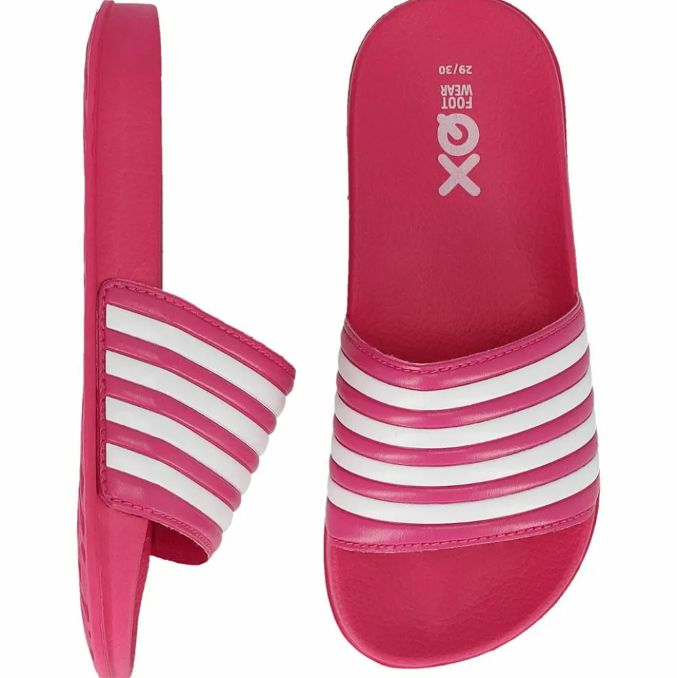 XQ 000133894006 slippers junior fuchsia white