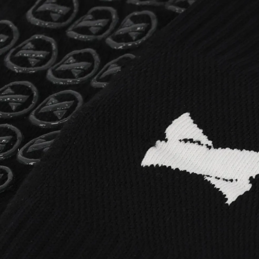 Xtreme Sockswear Grip voetbalsokken black 2-pack