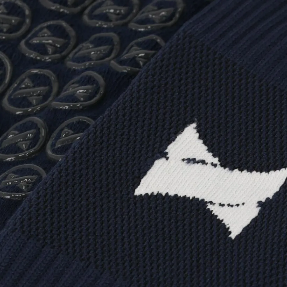 Xtreme Sockswear Grip voetbalsokken navy 2-pack