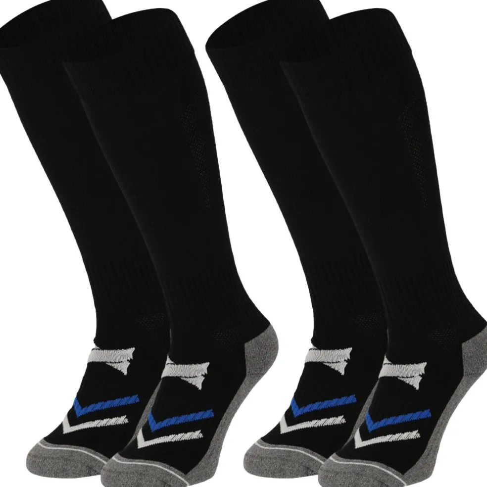 Xtreme Sockswear Pro Soccer voetbalsokken black 2-pack